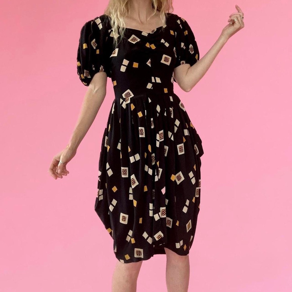 Vintage Printed Dress